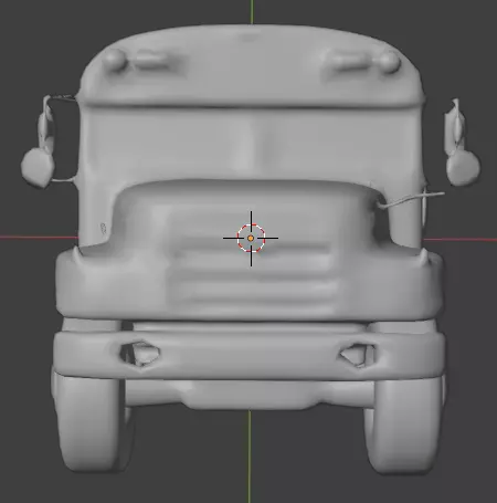 Realistic 3D model classic American school bus 3D print model