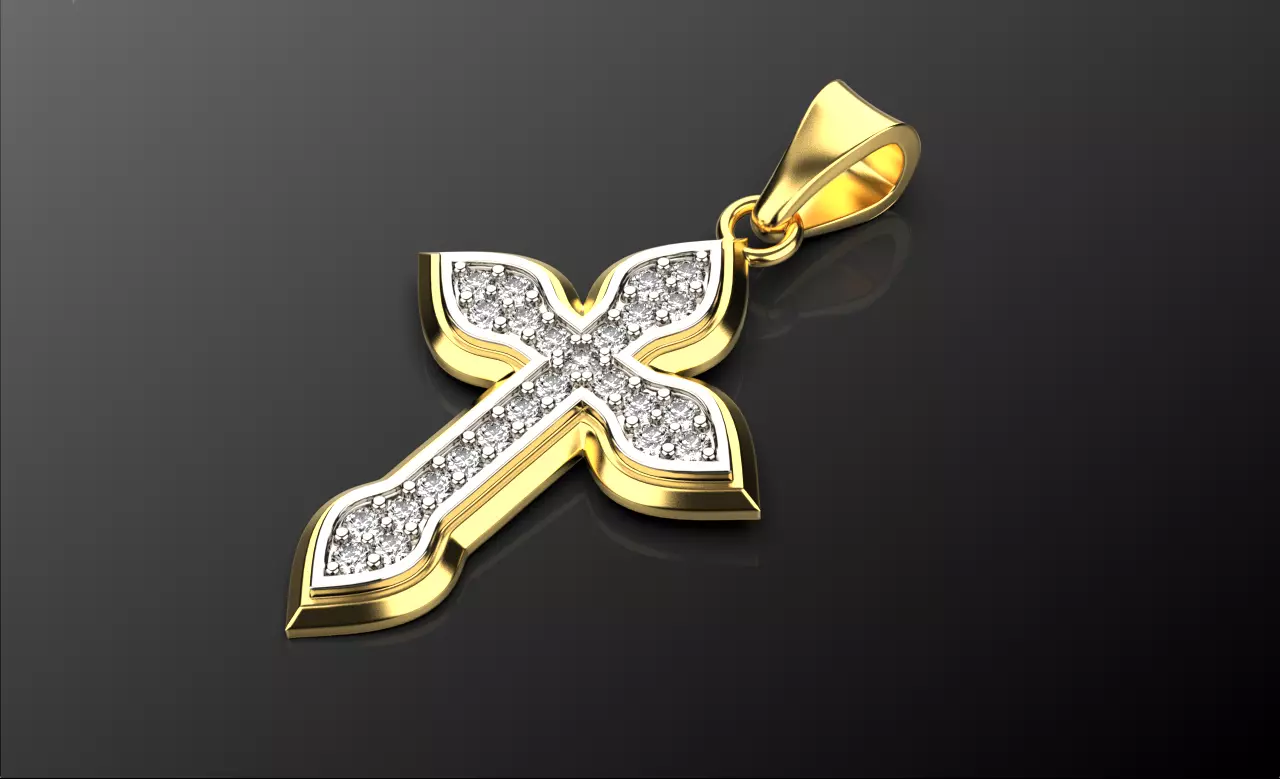 cross 0409 3D print model_3