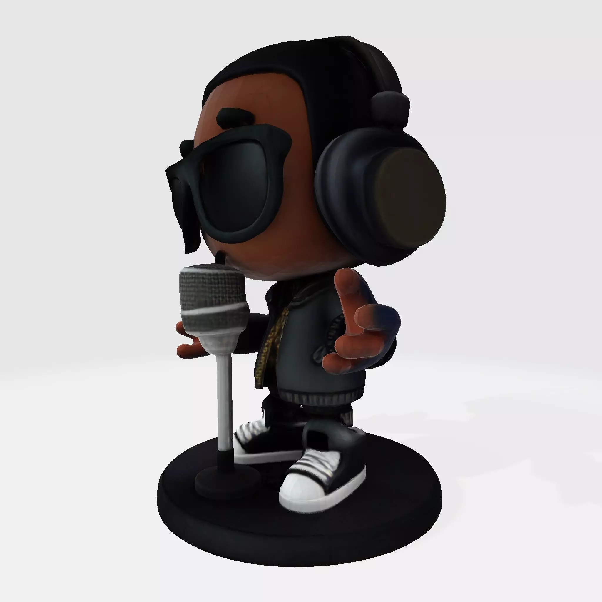 Cool Rapper Character 3D Model ready for 3D Printing 3D print model_1