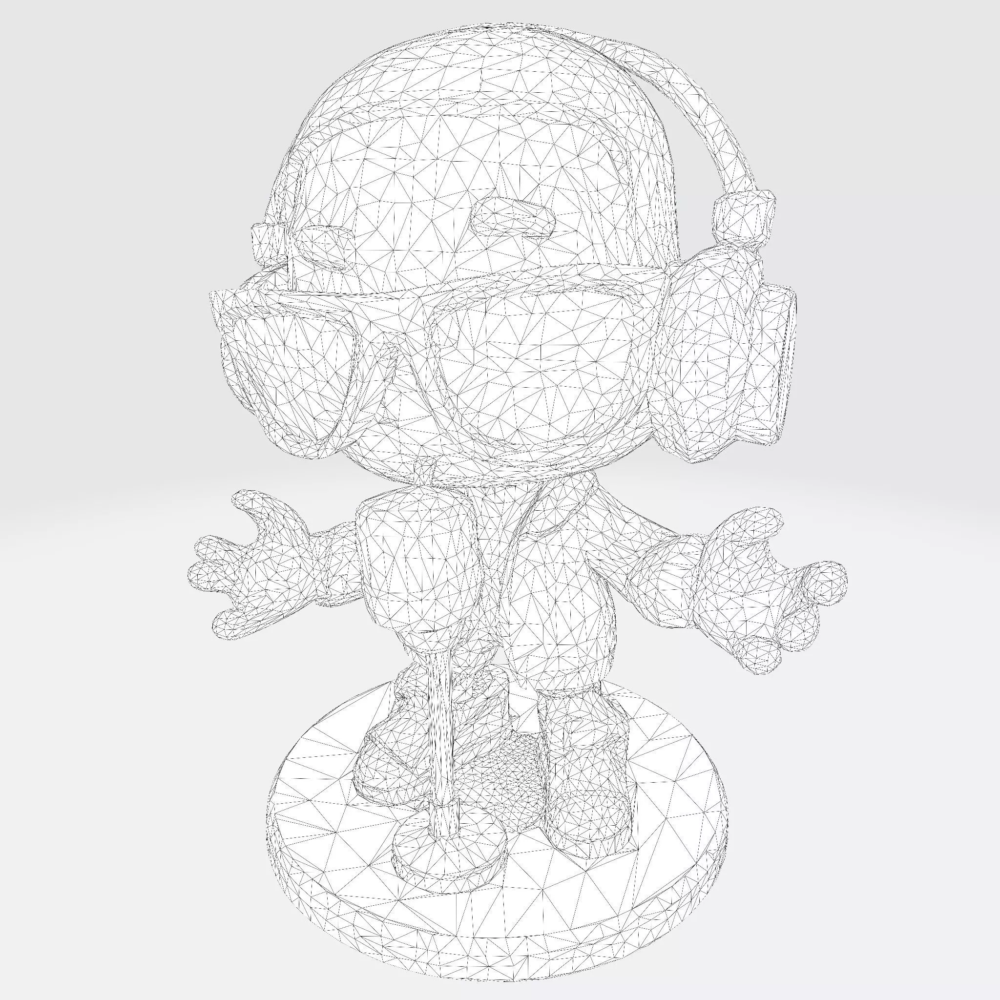 Cool Rapper Character 3D Model ready for 3D Printing 3D print model_6