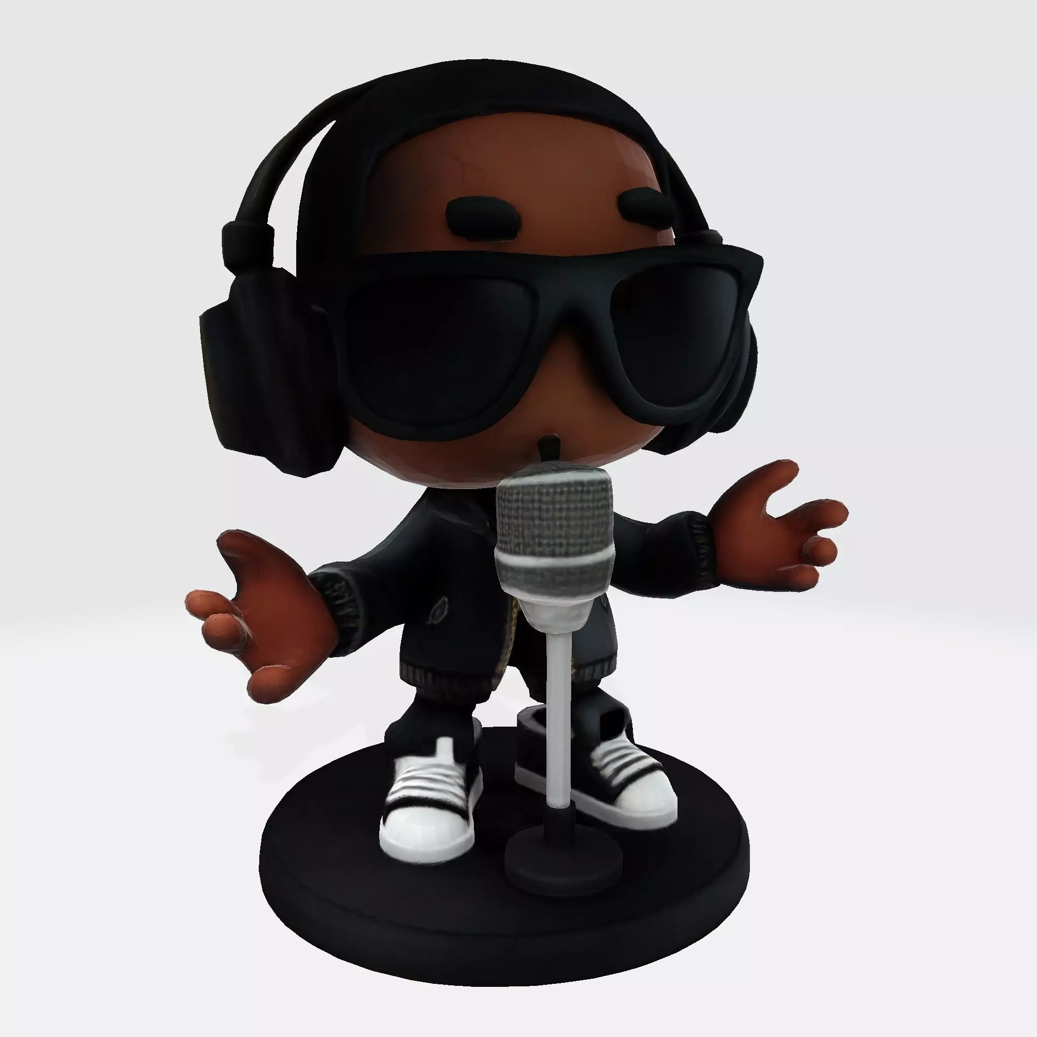 Cool Rapper Character 3D Model ready for 3D Printing 3D print model_0