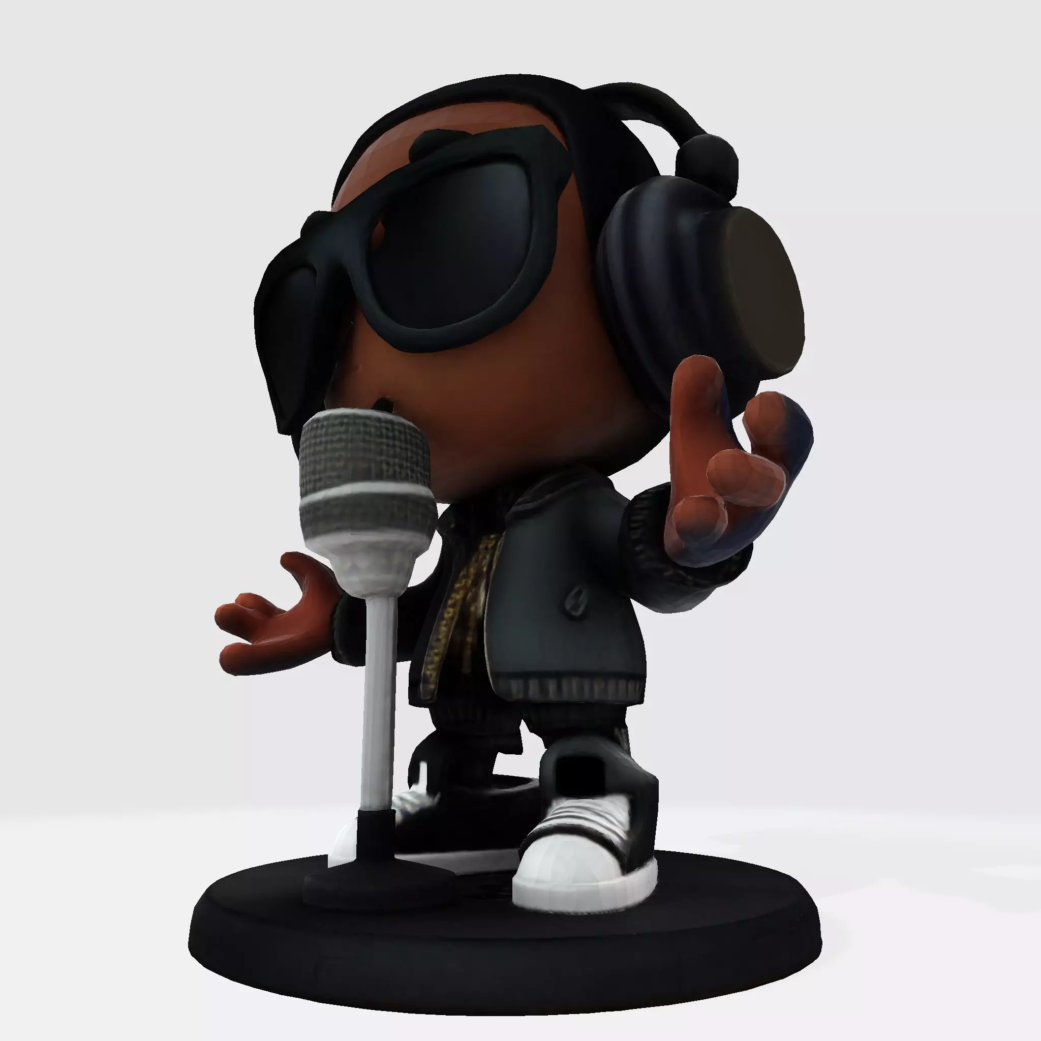 Cool Rapper Character 3D Model ready for 3D Printing 3D print model_14