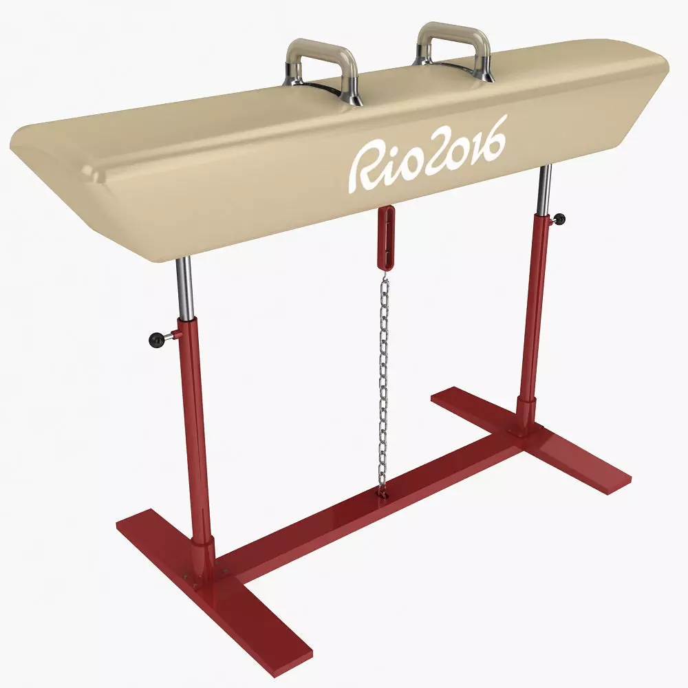 Gymnastics Pommel Horse Low-poly 3D model