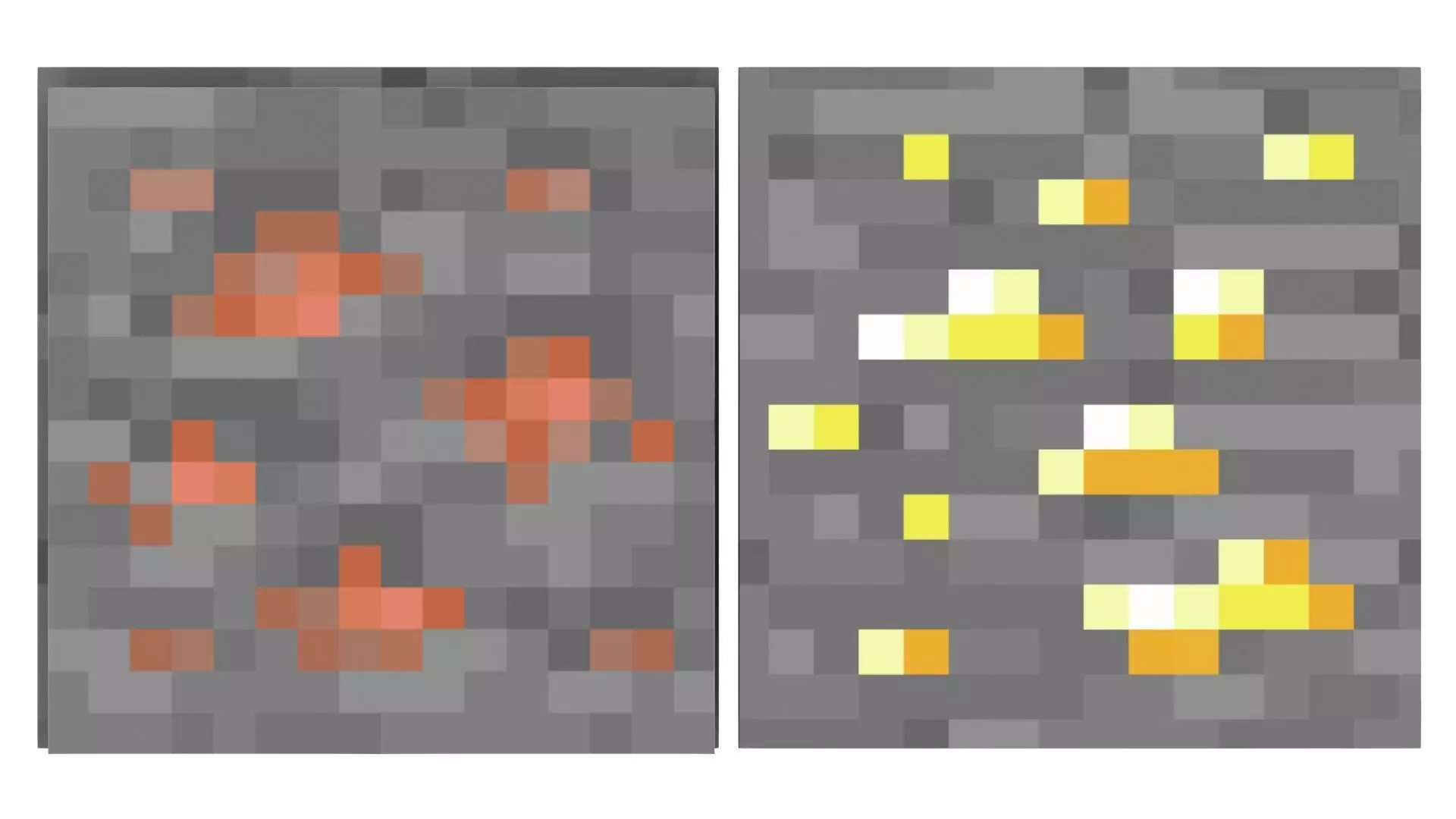 Minecraft Primary Ore Blocks 3D model_8