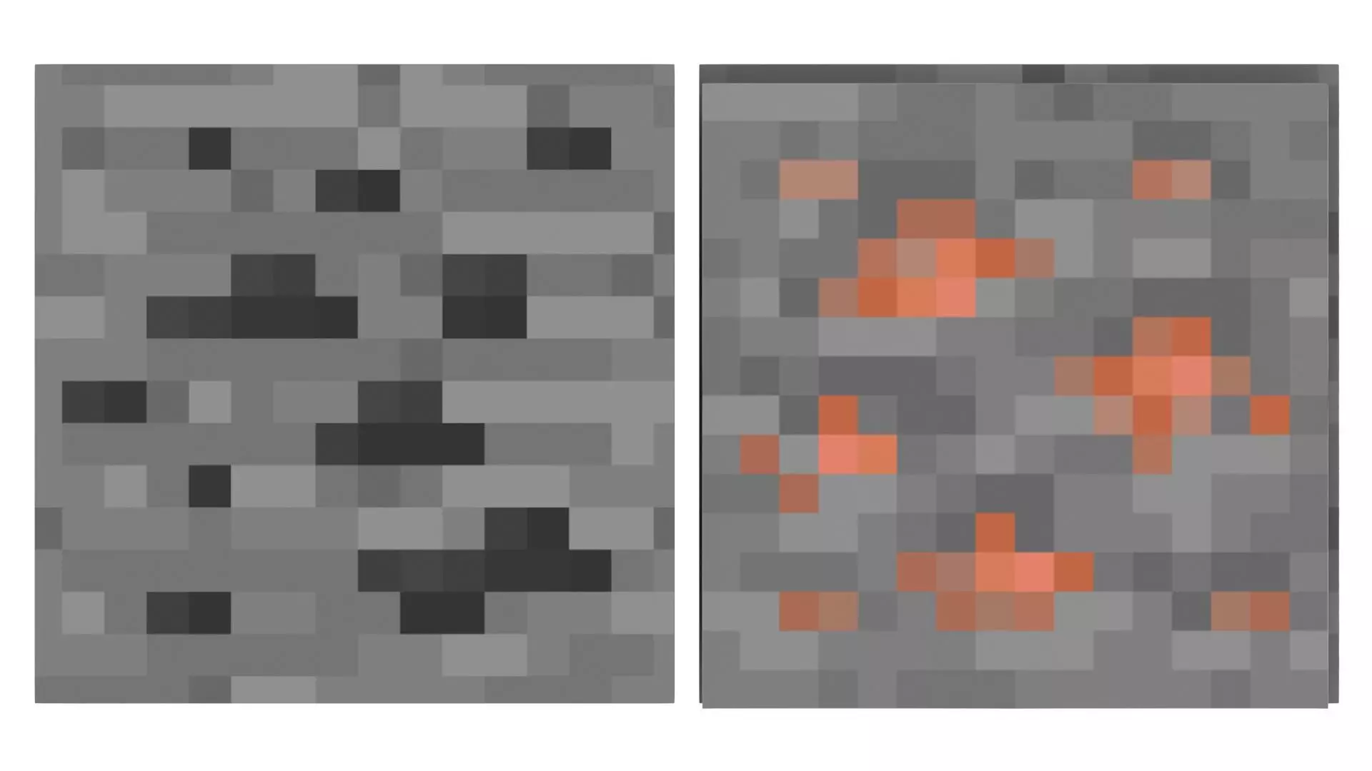 Minecraft Primary Ore Blocks 3D model_10