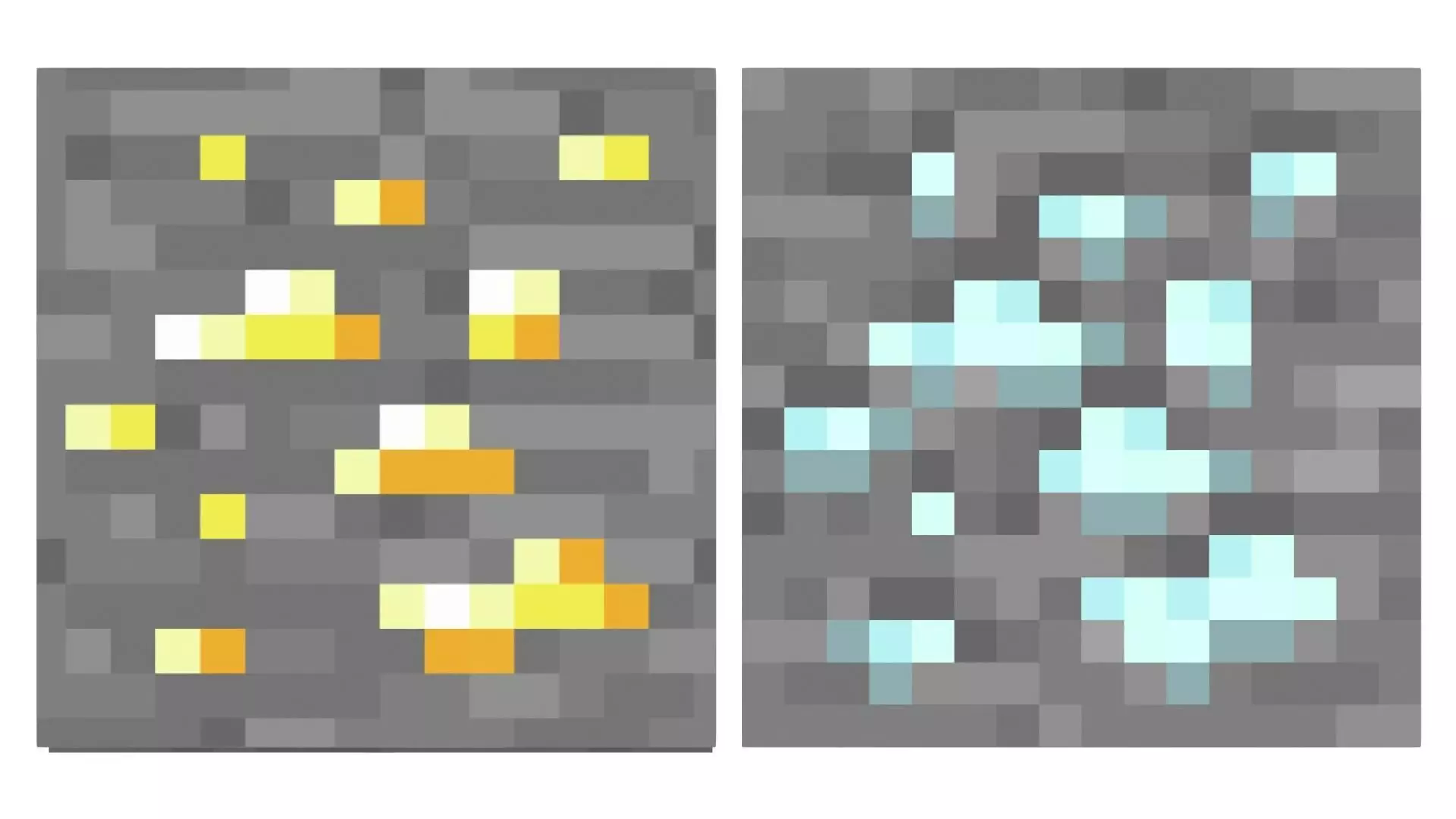 Minecraft Primary Ore Blocks 3D model_7