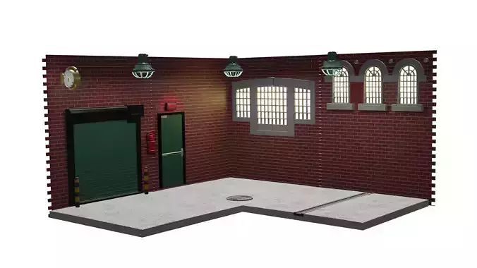 3D Printable Diorama Warehouse