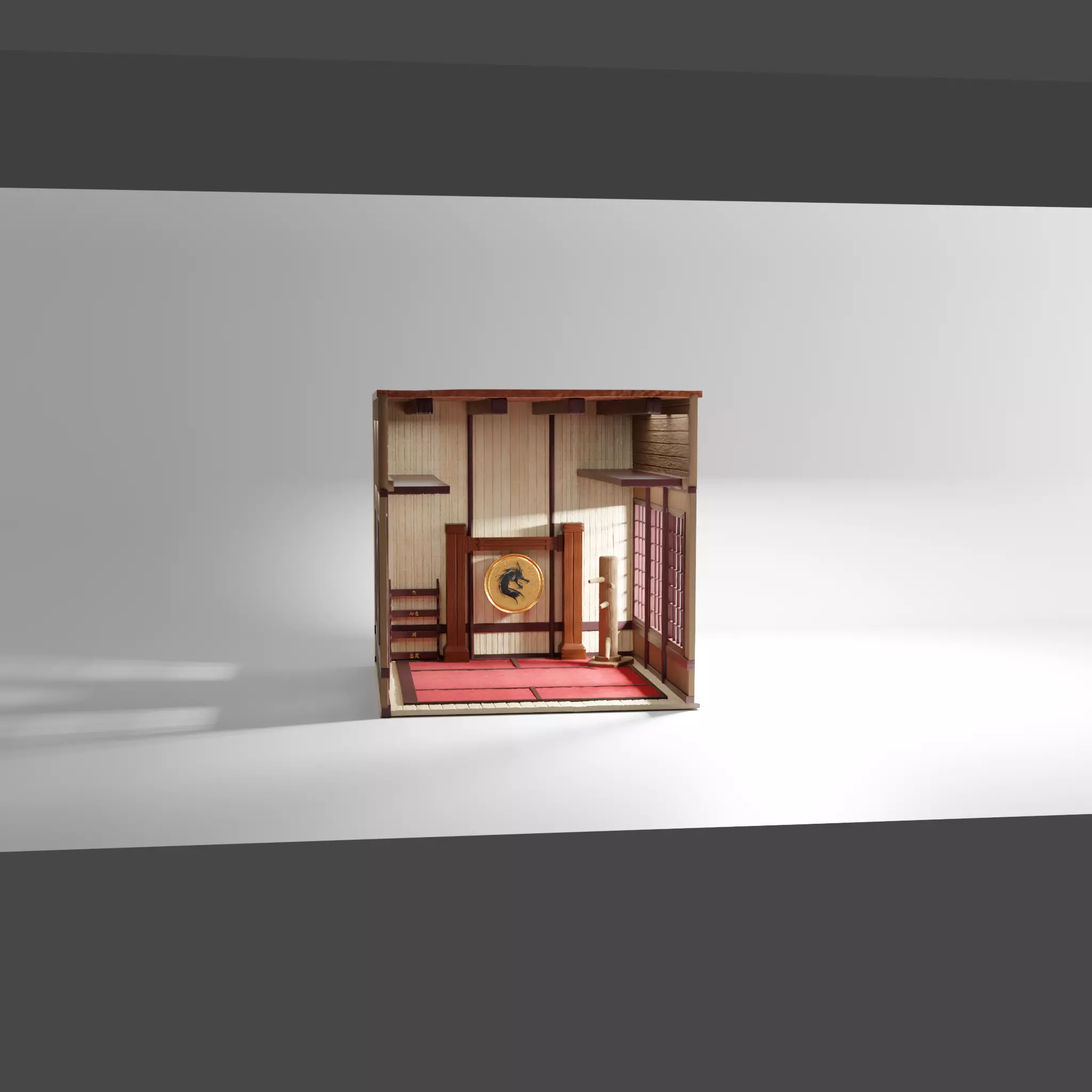 3D Printable Diorama Dojo 3D print model_0