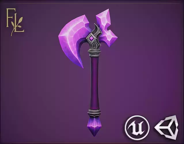 Magic Axe - Game Ready Weapon