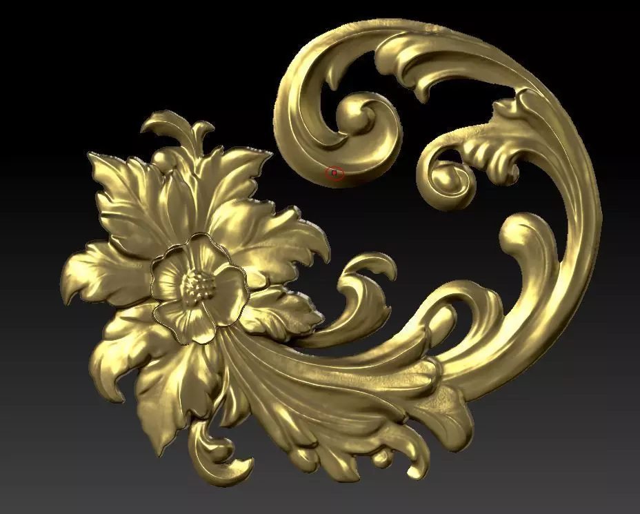 flower wood 3D model_3