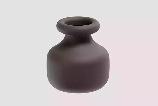 Ink Pot 3d model Low-poly 3D model