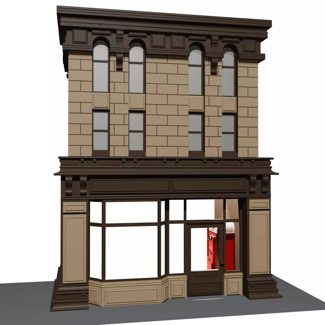 3D Printable Diorama Tall Building 3D print model_0