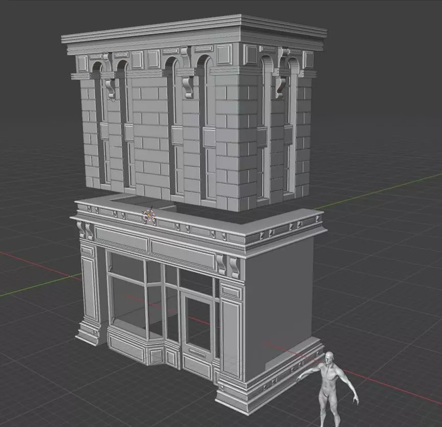 3D Printable Diorama Tall Building 3D print model_2