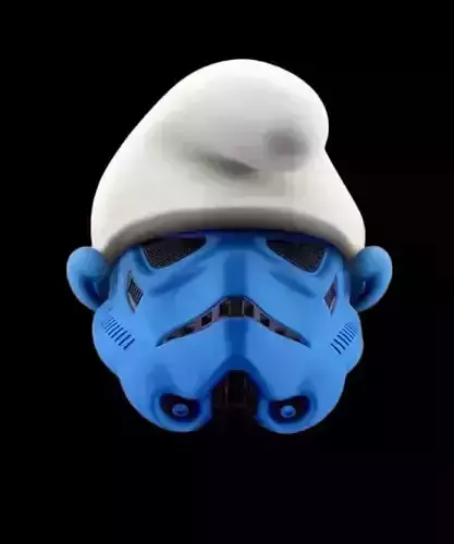 star wars stormtrooper smurfs