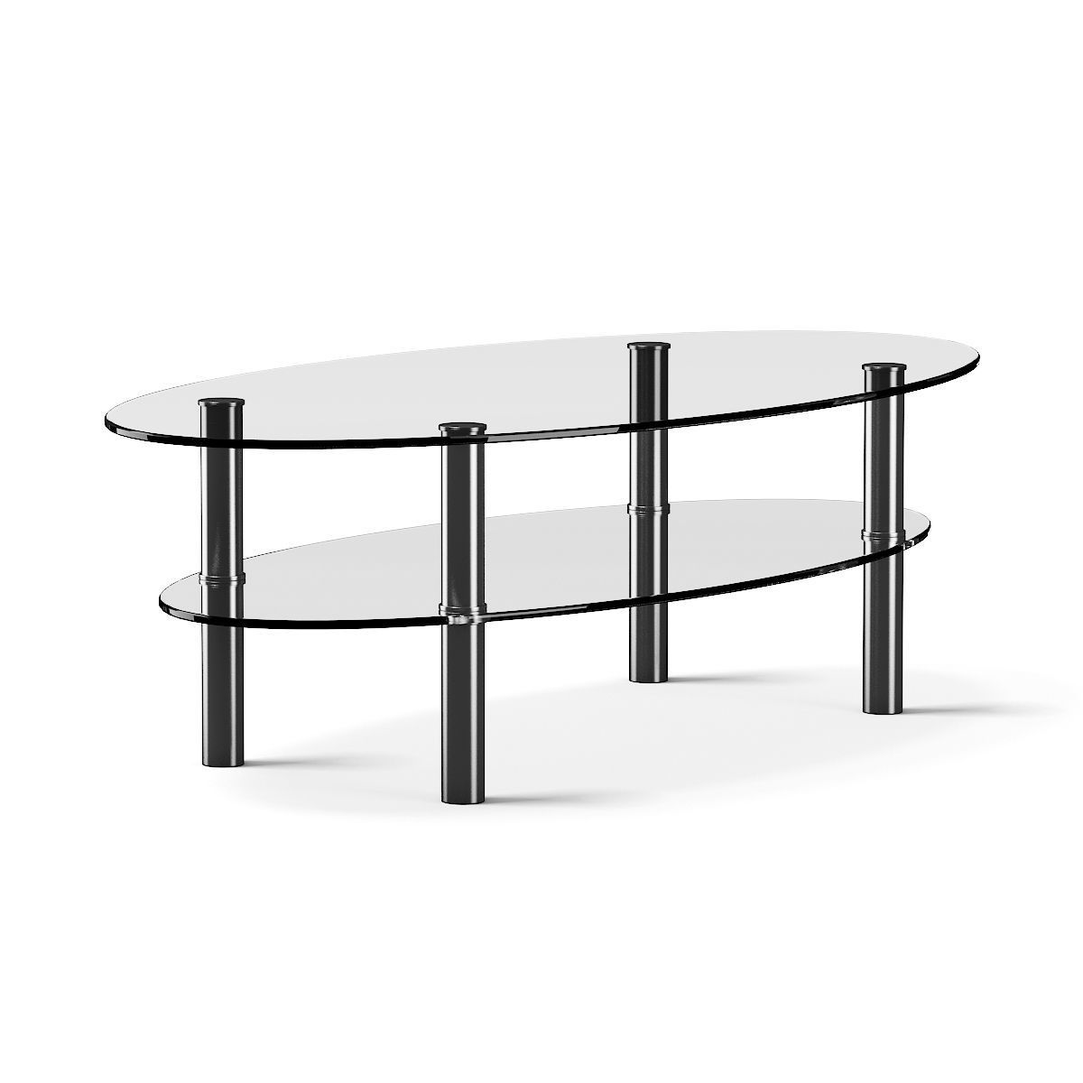 Eliptical Glass Coffee Table 1 3D model_4