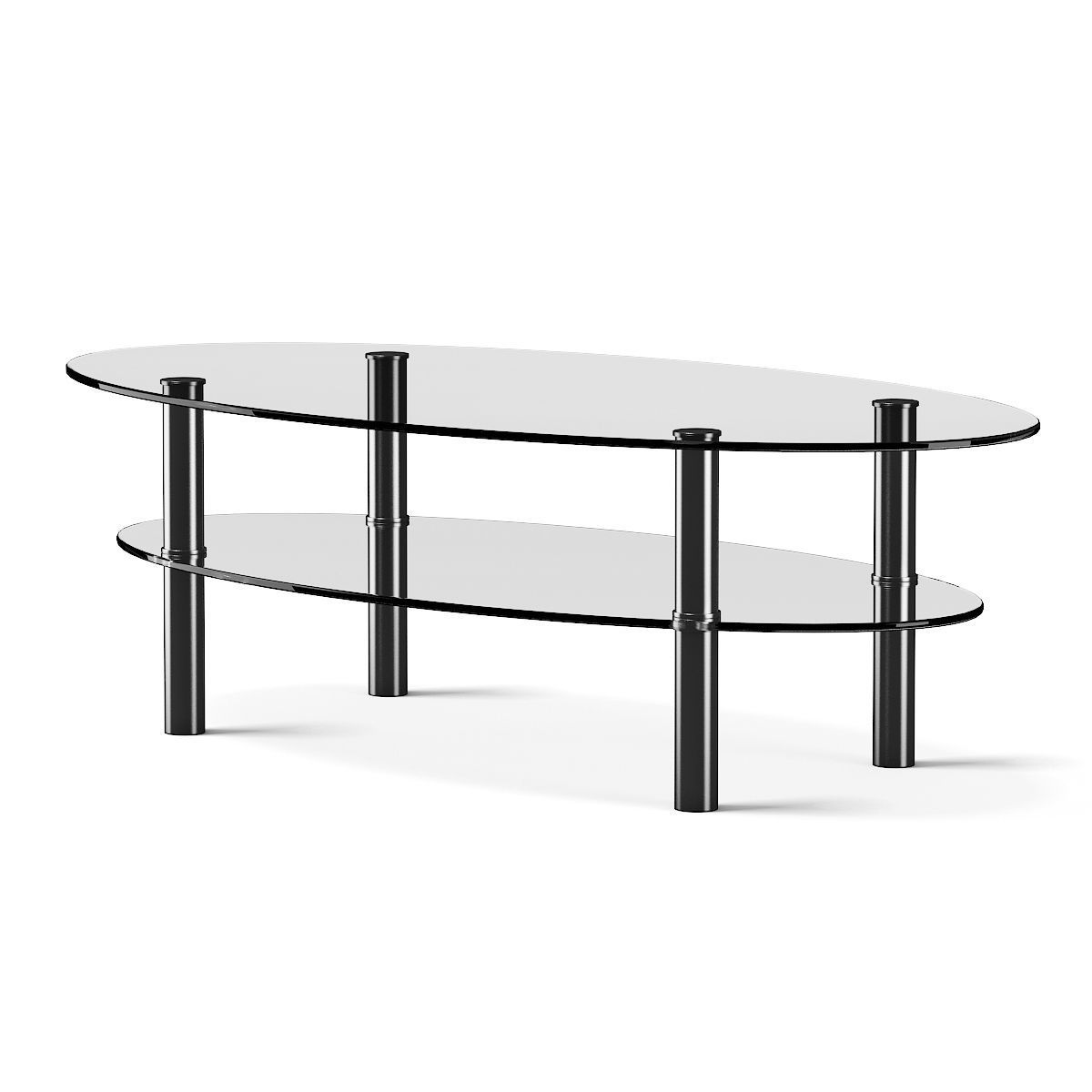 Eliptical Glass Coffee Table 1 3D model_2