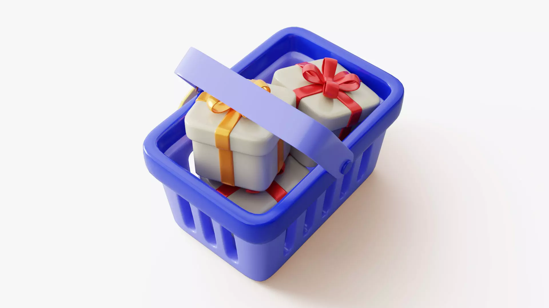 Discount Shopping Basket 3D model_4