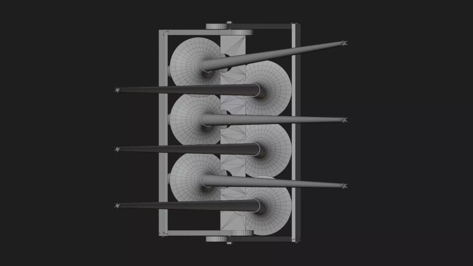 Medieval jousting lance rack 3d model asset 3D model_7