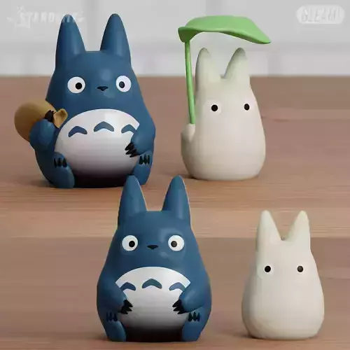 Totoro Chu Chibi 4 models Blue Ghibli Neighbor 