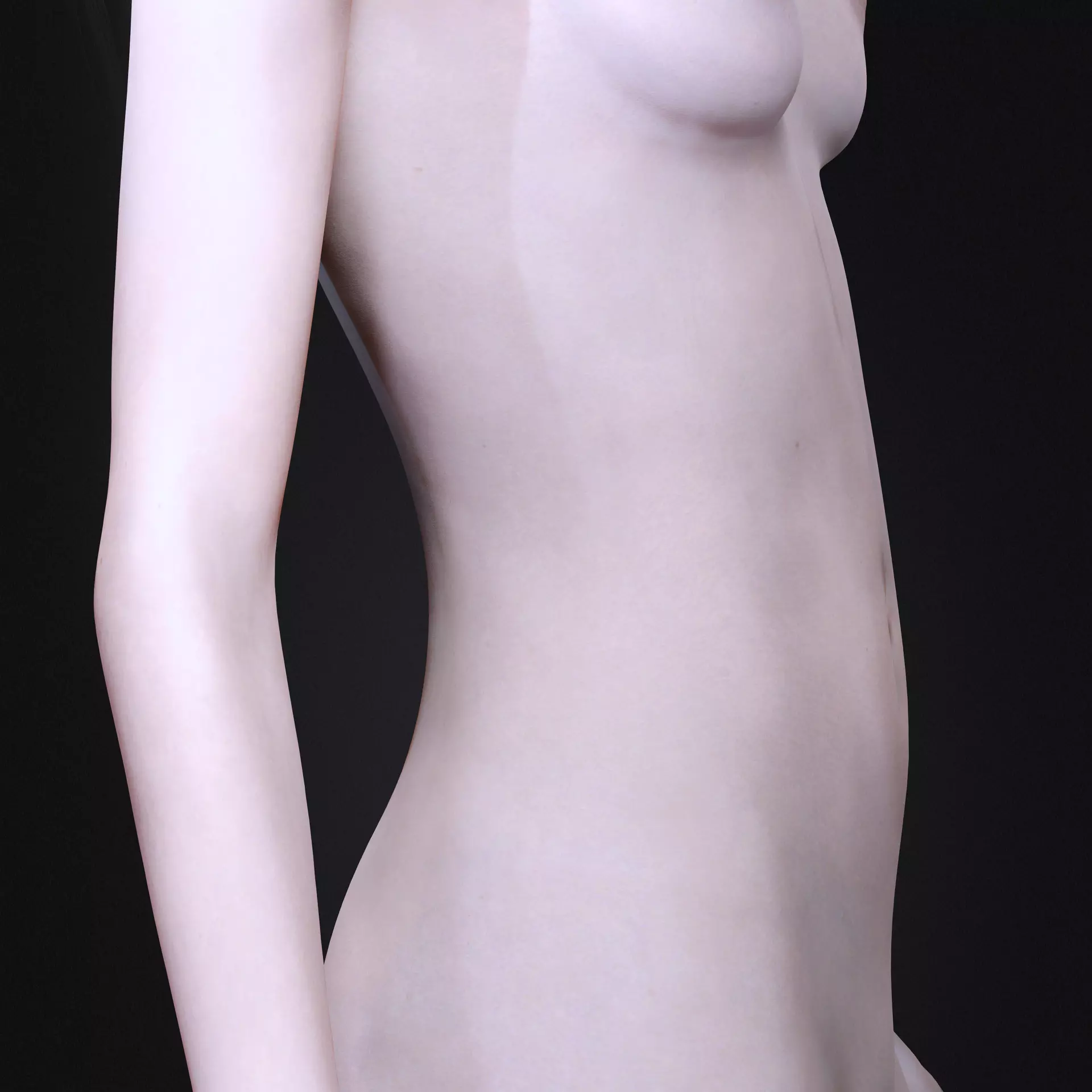 Red-Eyed Dark Vampire Girl Fully Rigged 3D Character Game Ready Low-poly 3D model_7