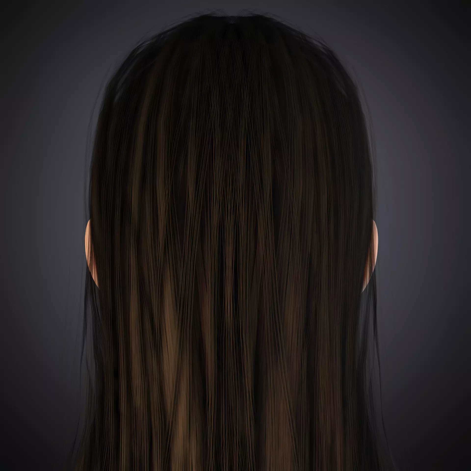 Red-Eyed Dark Vampire Girl Fully Rigged 3D Character Game Ready Low-poly 3D model_22