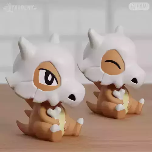 Cubone Chibi 2 Models Easy Print Pokemon
