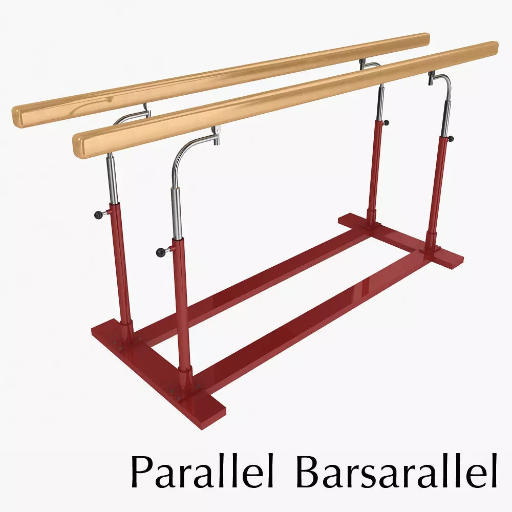 Parallel Bars Low-poly 3D model