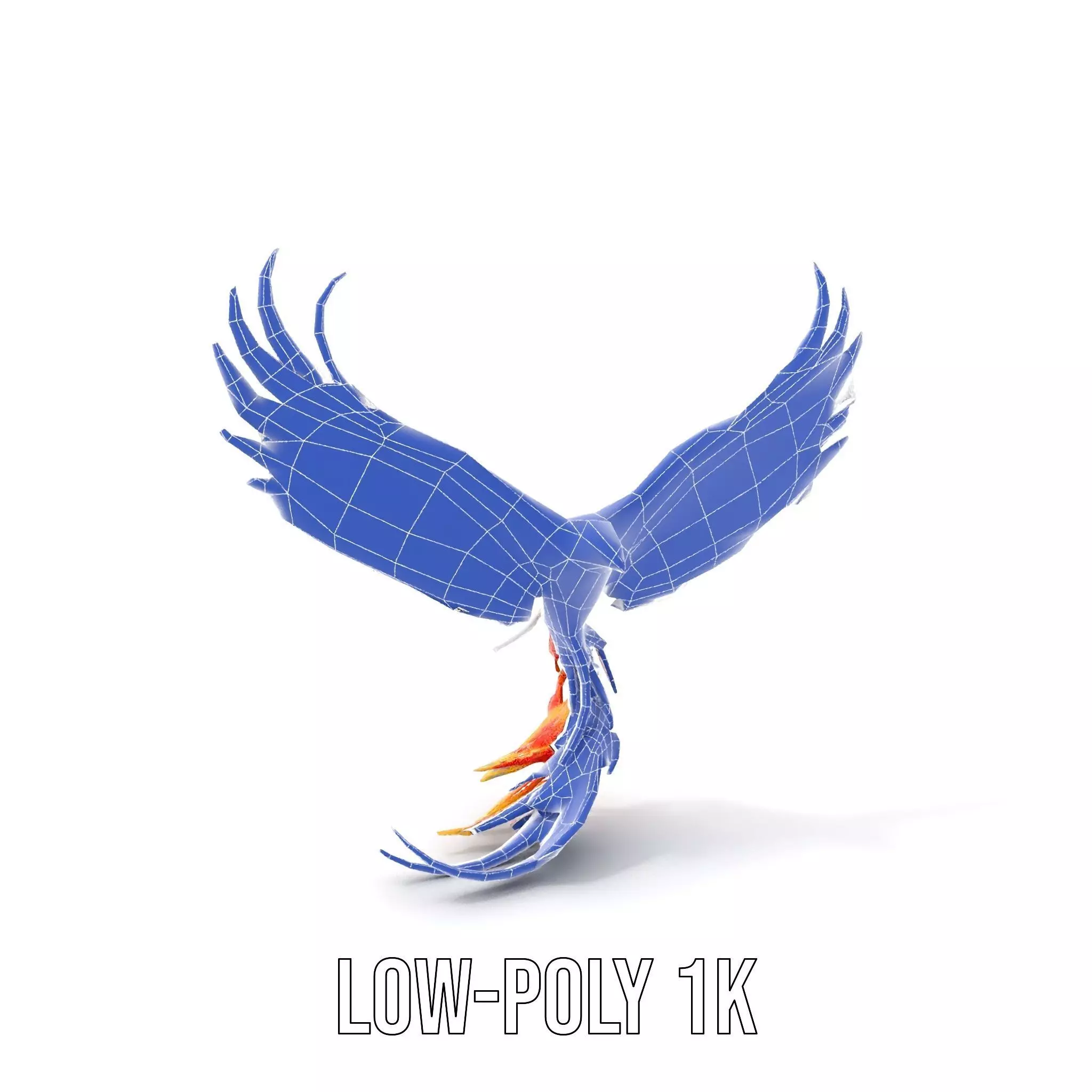 Fiery Phoenix Wings model pack Low-poly 3D model_17