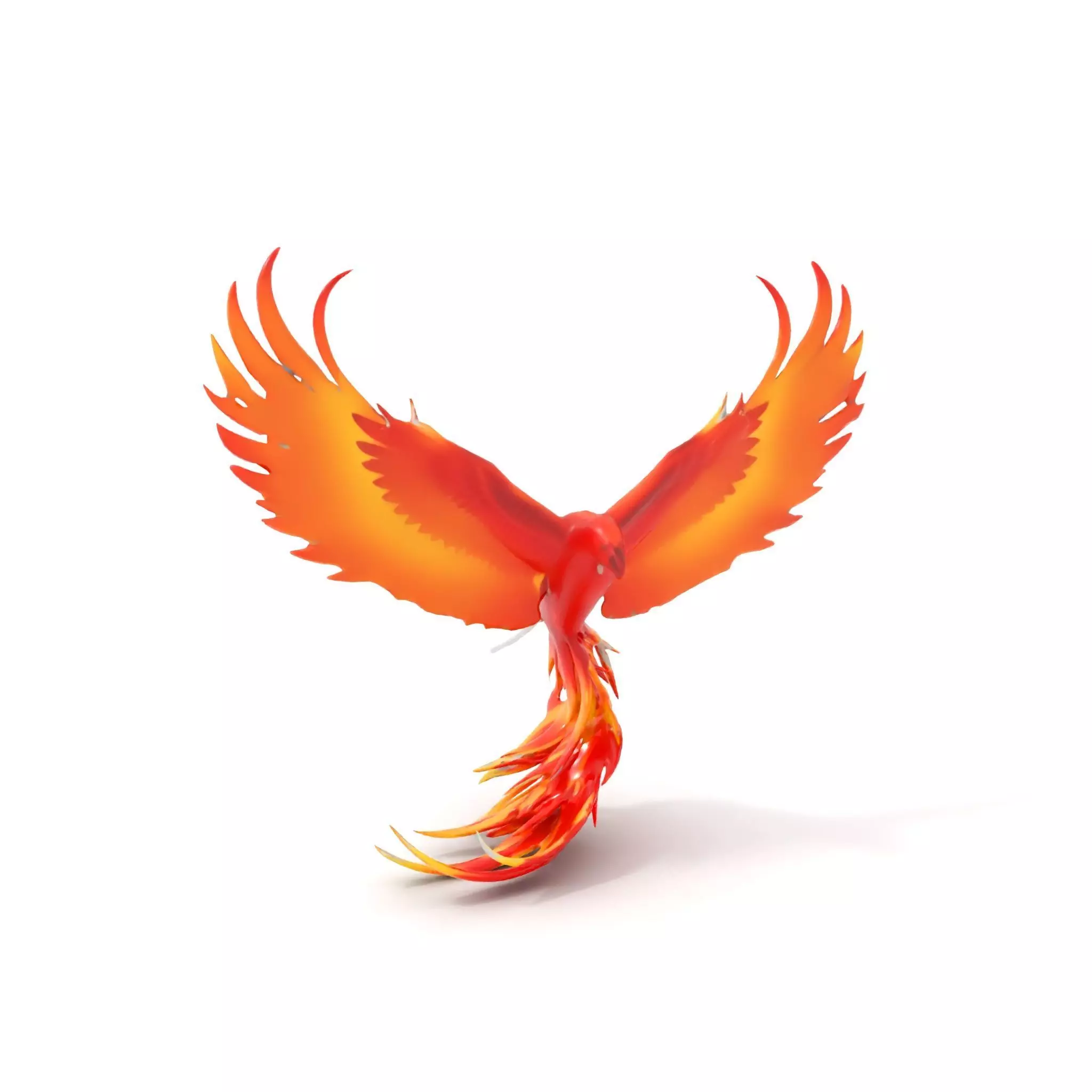 Fiery Phoenix Wings model pack Low-poly 3D model_23
