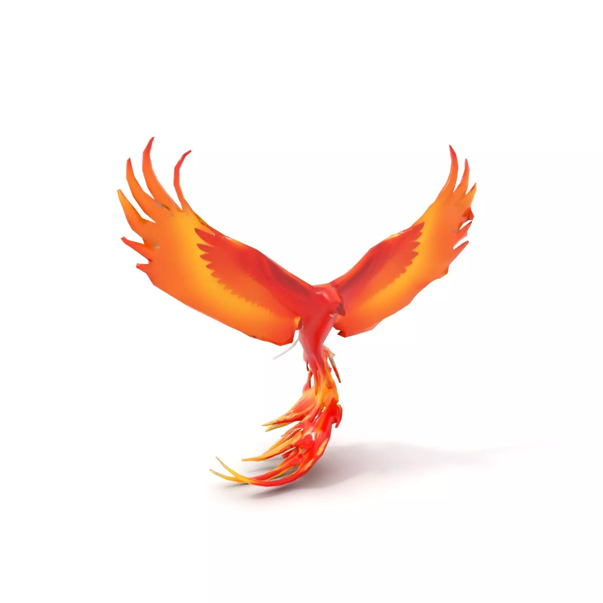 Fiery Phoenix Wings model pack Low-poly 3D model_14