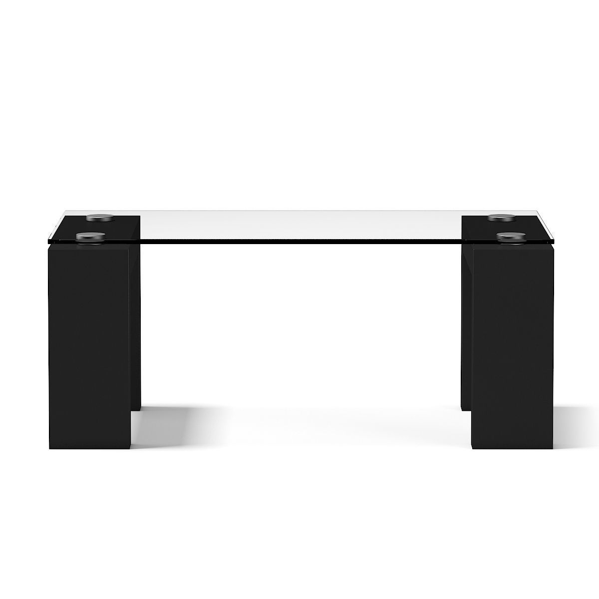 Glass Rectangular Coffee Table 3D model_2