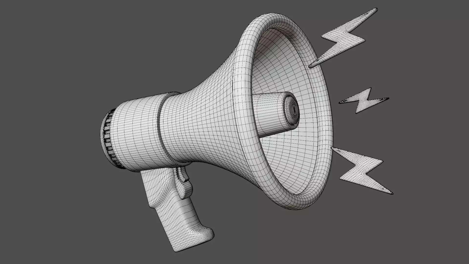 Discount Megaphone 3D model_9