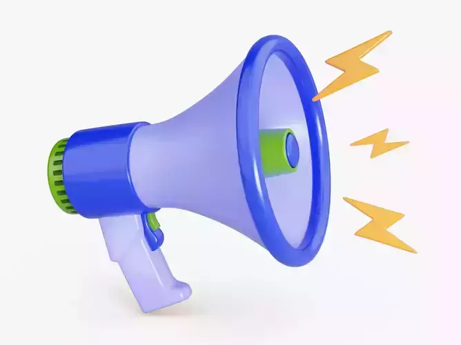 Discount Megaphone 3D model
