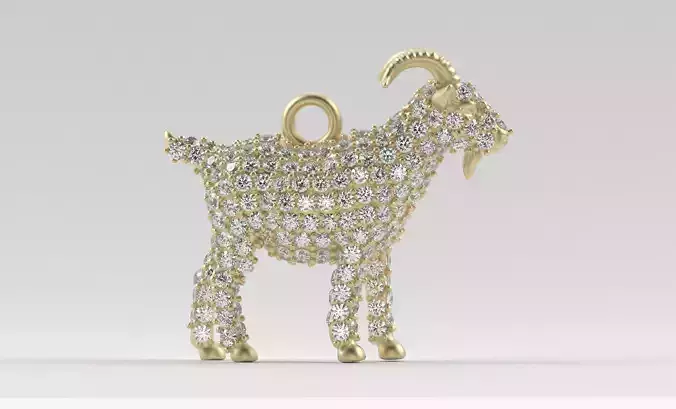 Goat Pendant - Bold Spirit Untamed Style