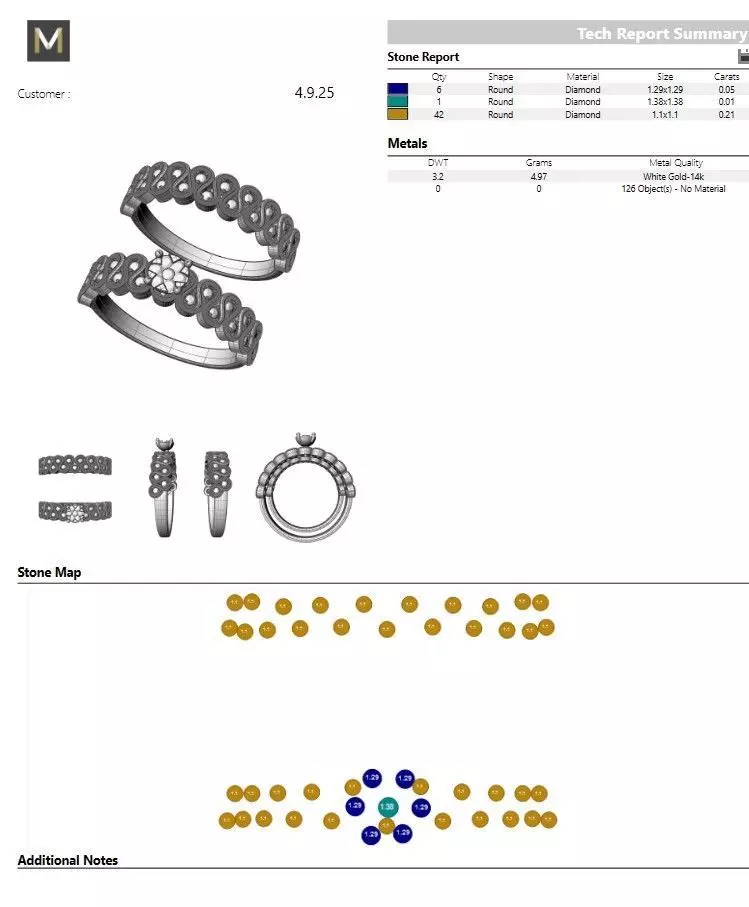 Two-piece bridal set ring 3D print model_5