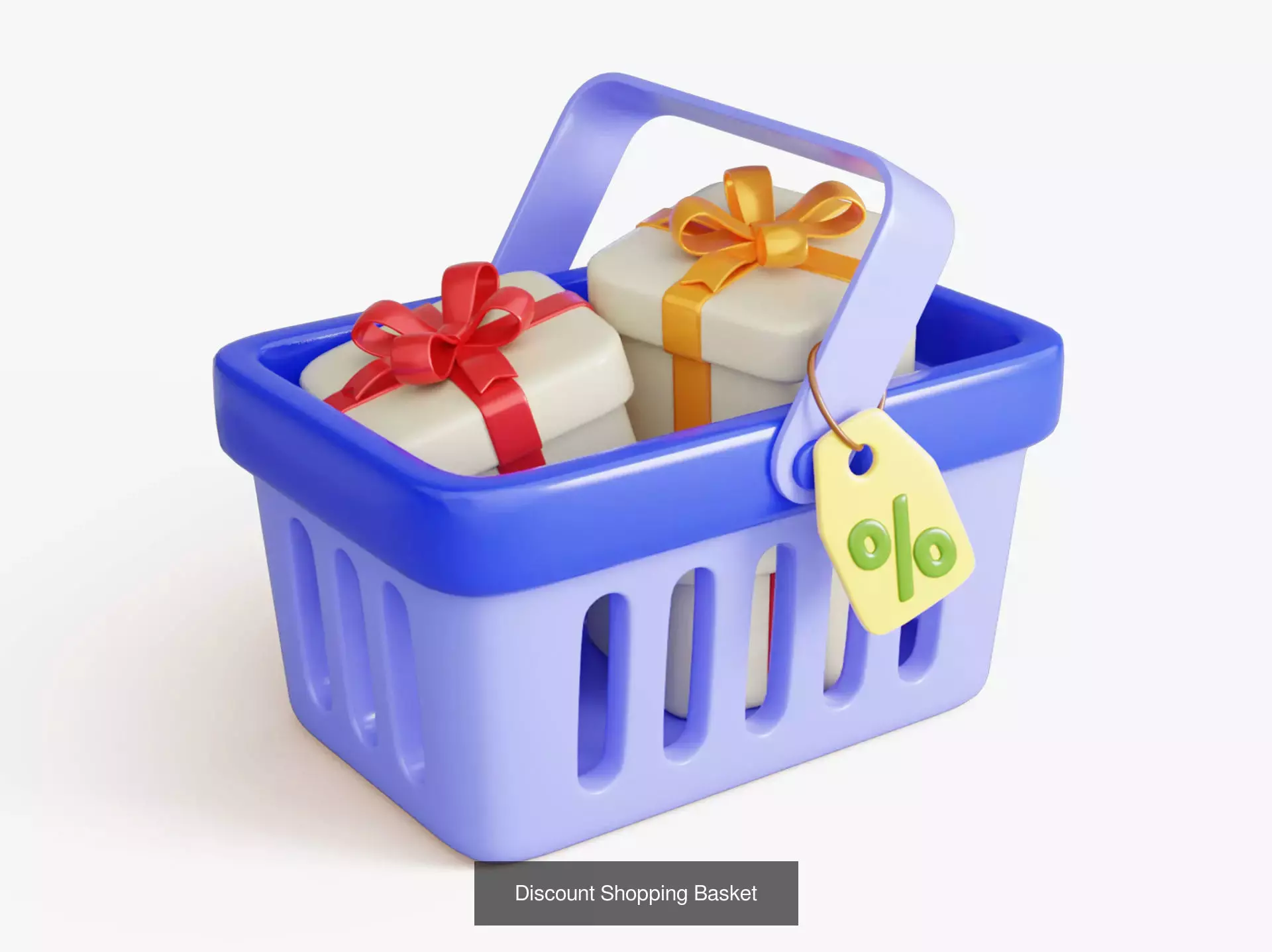 Discount Sale Icons Pack 3D Model Collection_1