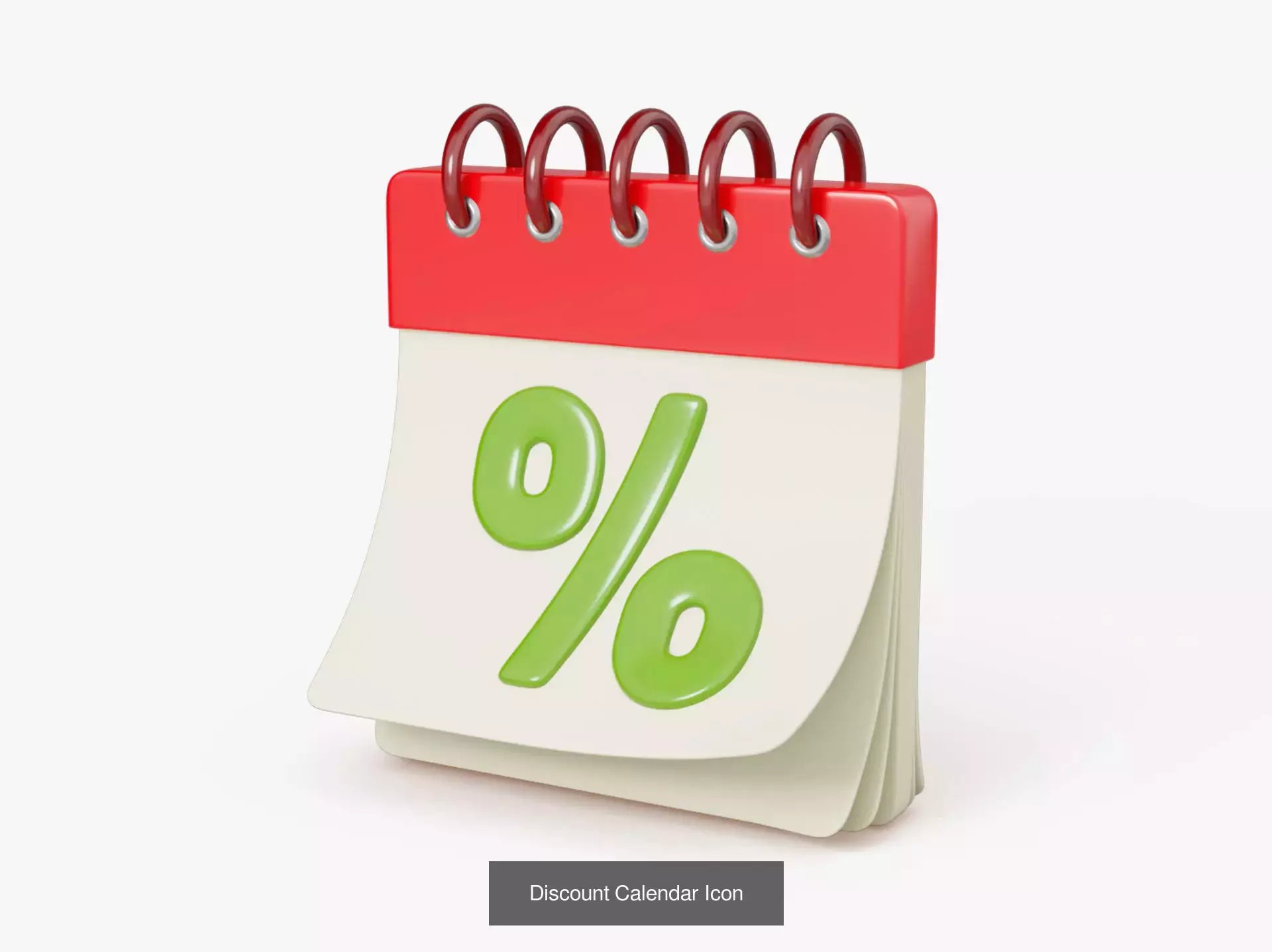 Discount Sale Icons Pack 3D Model Collection_2