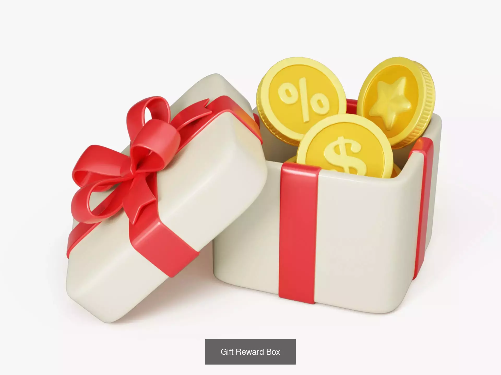 Discount Sale Icons Pack 3D Model Collection_3