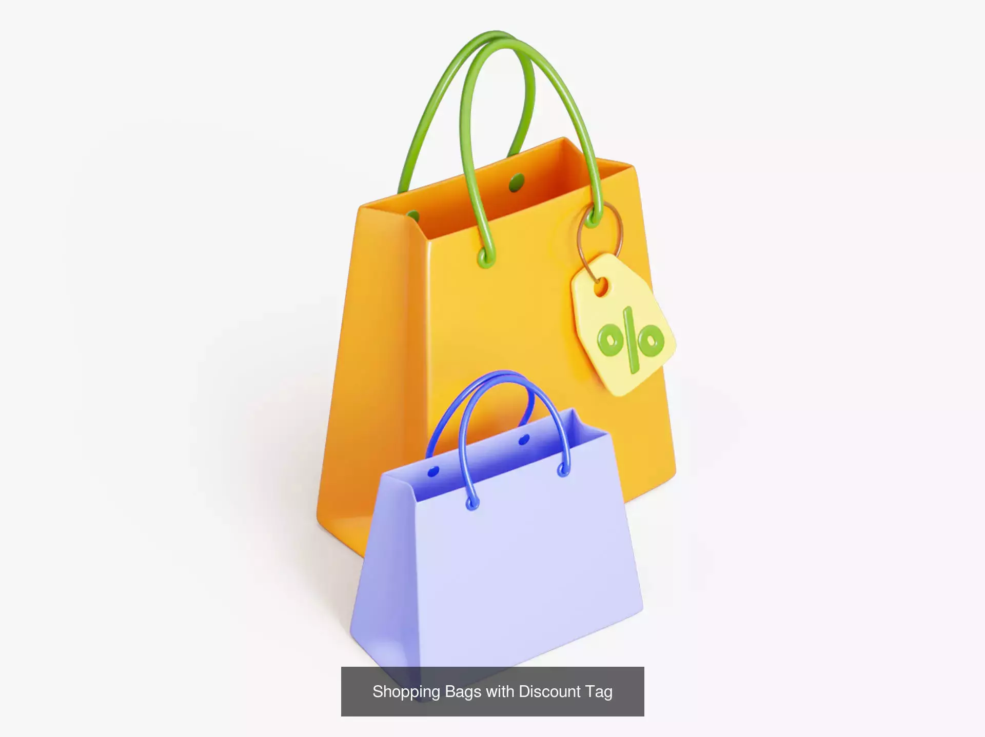 Discount Sale Icons Pack 3D Model Collection_6