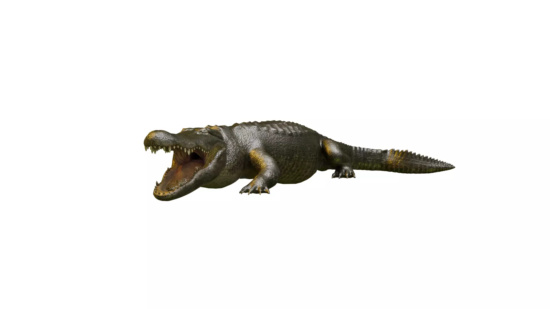 American Alligator Rig Free low-poly 3D model