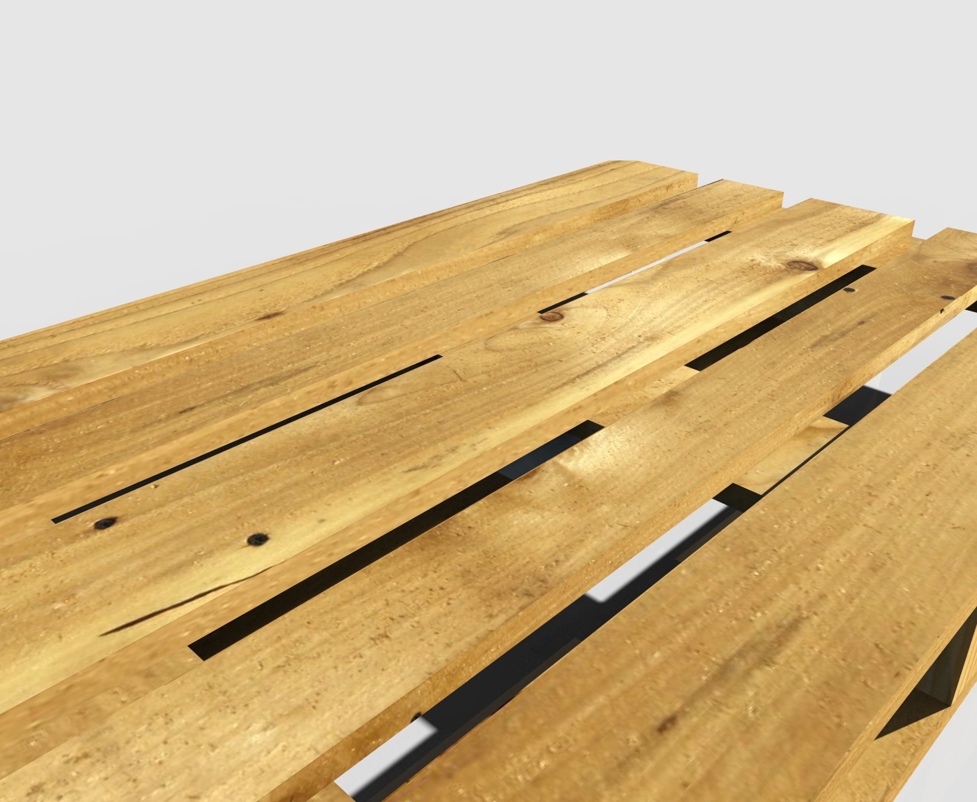 Wooden pallet 3D model_4