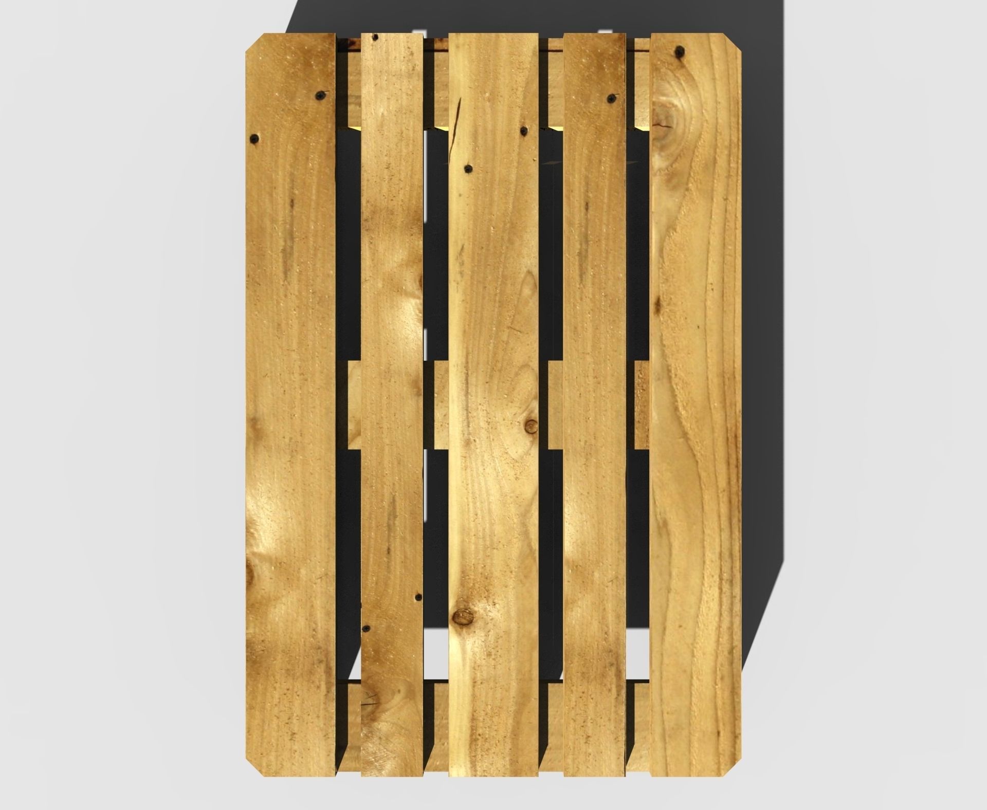 Wooden pallet 3D model_1