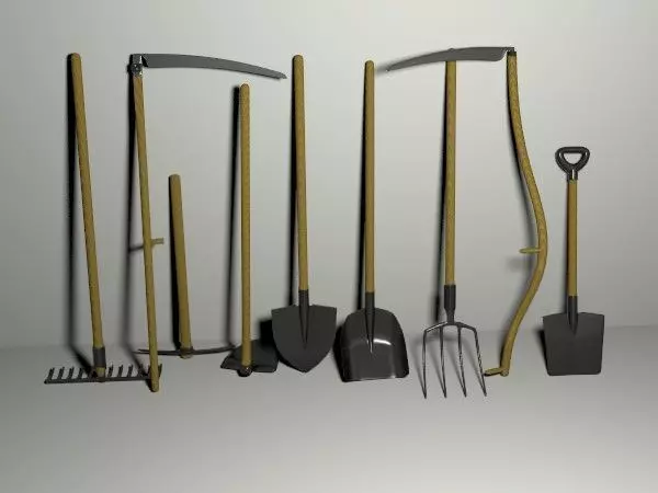 Garden Tools Pack 3D model_0
