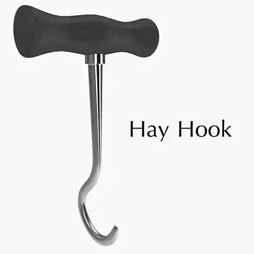 Hay Hooks Low-poly 3D model