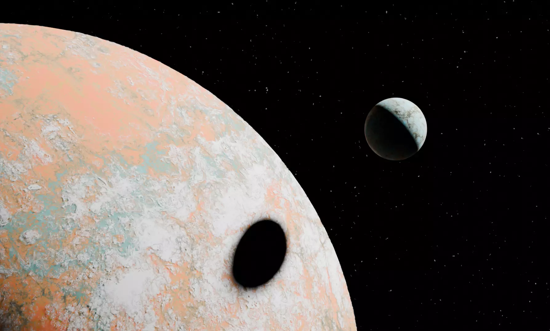 alien planet 3D model_0