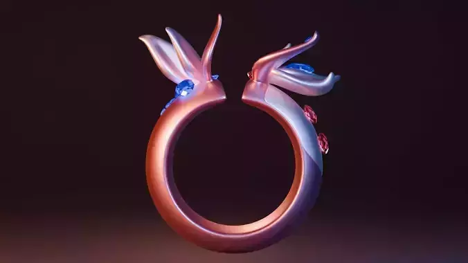 Womens Ring-17mm hole 3D print model