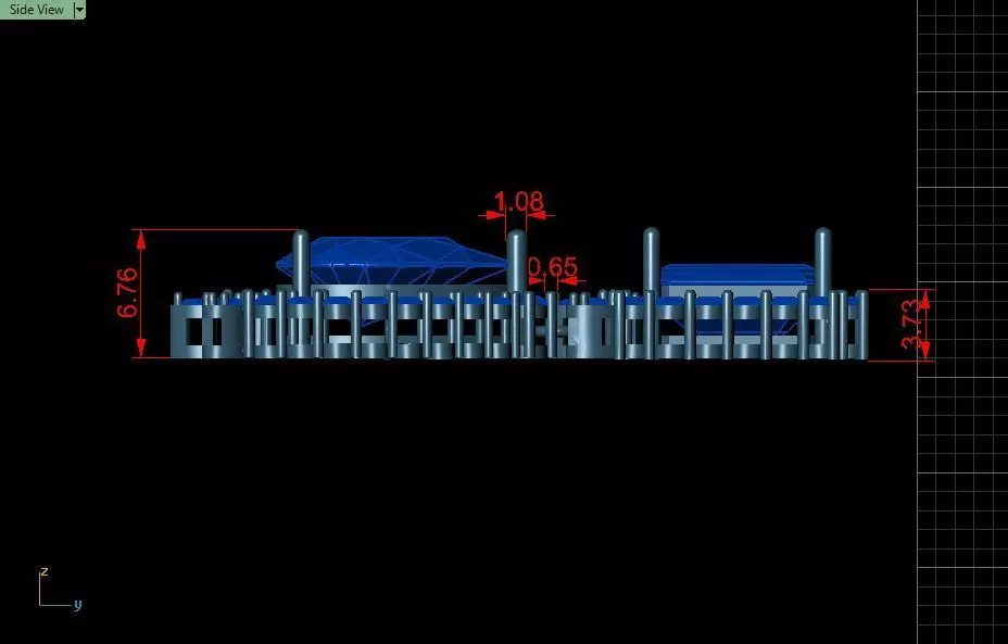 Emerald Half Set Jewelry model - Royale Emerald for her 3D print model_20