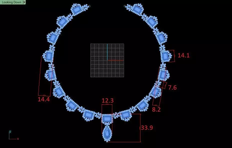 Emerald Half Set Jewelry model - Royale Emerald for her 3D print model_12