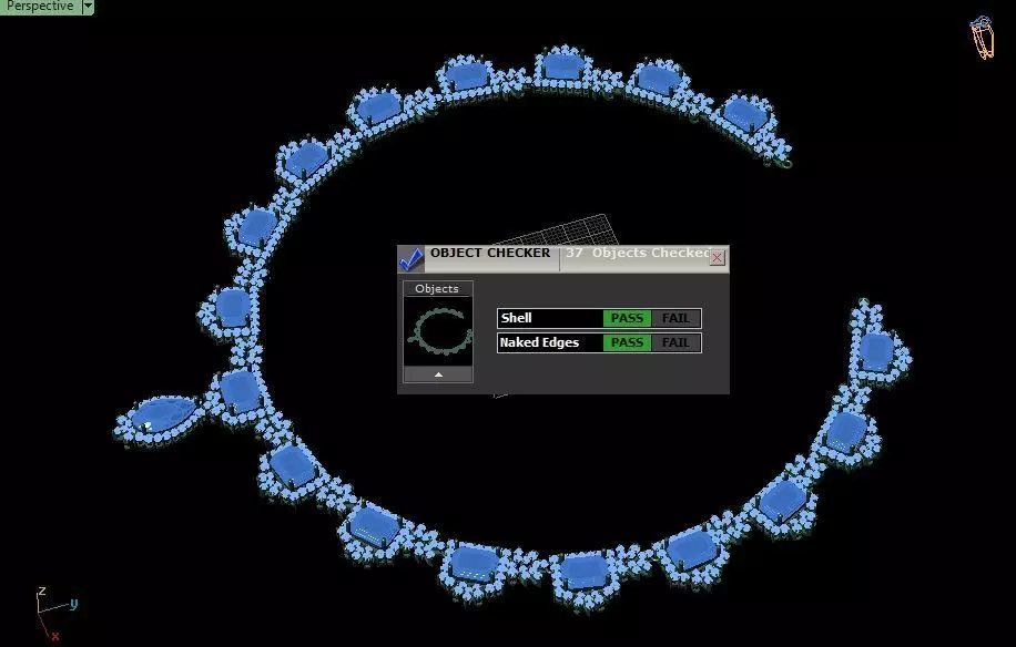 Emerald Half Set Jewelry model - Royale Emerald for her 3D print model_7