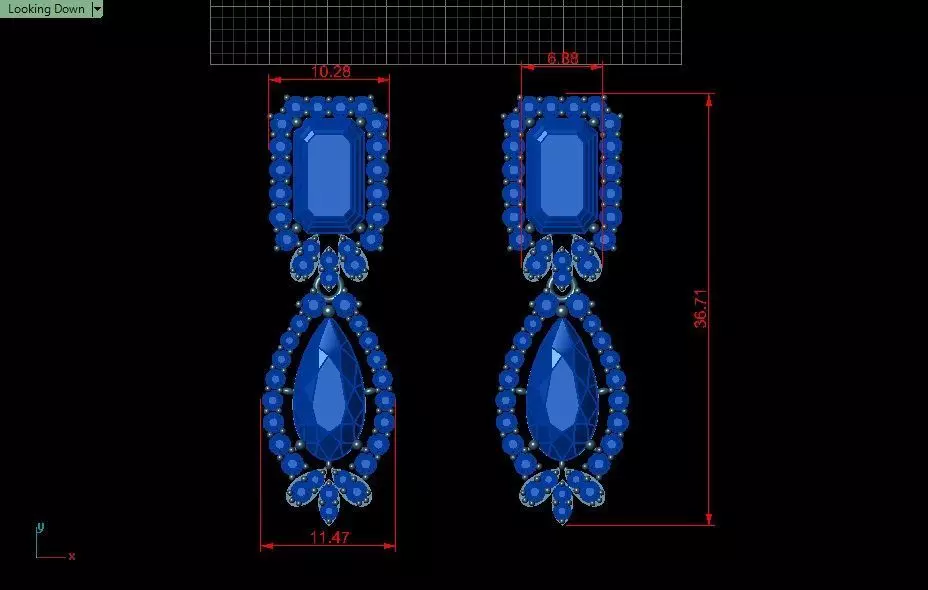 Emerald Half Set Jewelry model - Royale Emerald for her 3D print model_18